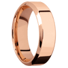 18K Rose Gold + Polish Polish Finish - 7 mm wide High Bevel 18K Rose Gold band. - Custom