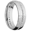 18K White Gold + Hammer Finish - 18KW7DETERNITYLABDIA.015CH-L - Custom