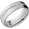 18K White Gold + Hammer Finish - 18KW7DETERNITYLABDIA.015CH-L - Custom