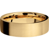 18K Yellow Gold + Anglesatin Finish - 7 mm wide Flat 18K Yellow Gold band. - Custom