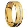 18K Yellow Gold + Bead Polish Finish - 18KY7BHALFETERNITYLABDIA.015CH-L - Custom