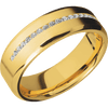 18K Yellow Gold + Bead Polish Finish - 18KY7BHALFETERNITYLABDIA.015CH-L - Custom