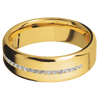 18K Yellow Gold + Bead Polish Finish - 18KY7BHALFETERNITYLABDIA.015CH-L - Custom