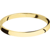 18K Yellow Gold + Polish Finish - 2 mm wide Domed 18K Yellow Gold band. - Custom