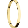 18K Yellow Gold + Polish Finish - 2 mm wide Domed 18K Yellow Gold band. - Custom