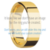 18K Yellow Gold + Polish Finish - 18KY7FLABDIA(ST)4ROWHALFETERNITY.015BEAD - Custom