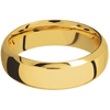 18K Yellow Gold + Polish Polish Finish - 7 mm wide Domed Bevel 18K Yellow Gold band. - Custom