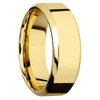 18K Yellow Gold + Polish Polish Finish - 8 mm wide High Bevel 18K Yellow Gold band. - Custom