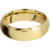 22K Yellow Gold + Satin Polish Finish - 7 mm wide Domed Bevel 22K Yellow Gold band. - Custom