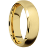 22K Yellow Gold + Satin Polish Finish - 7 mm wide Domed Bevel 22K Yellow Gold band. - Custom