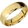 22K Yellow Gold + Satin Polish Finish - 7 mm wide Domed Bevel 22K Yellow Gold band. - Custom