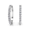 .75" - 1.1" Diamond Hoop Earrings – view 1 of 3