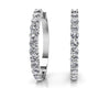 .75" - 1.1" Diamond Hoop Earrings – view 2 of 3