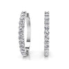 Lab Diamond Hoop Earrings - Choice of White or Yellow Gold -.49ct to 1.56ct Total Weight - Lab Hoop Earrings