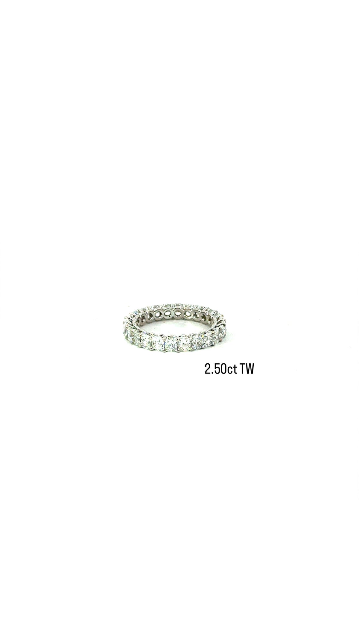 Elongated Cushion Cut Eternity Band - Choice of .10ct and .25ct Each/ Lab or Natural Diamonds