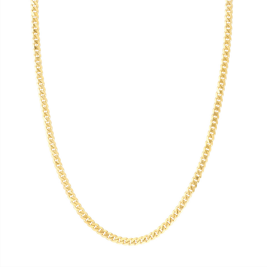 14KT Yellow Gold Miami Cuban Men's Chain- 4.70MM - 22" or 24"