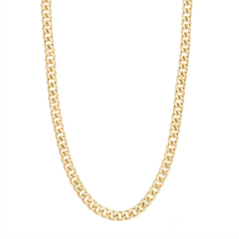 14KT Yellow Gold Light Miami Cuban Men's Chain- 10.50MM - 22" or 24"
