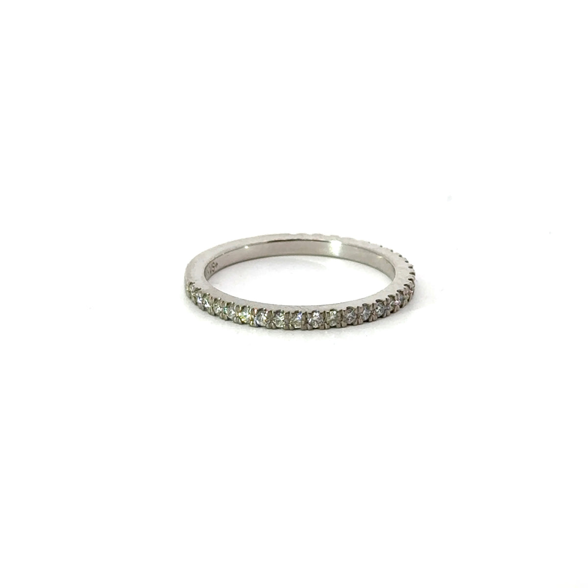 Ladies Italian Pave Wedding Band - Choice of White Gold / Yellow Gold or Rose Gold / Choice of Natural Diamonds