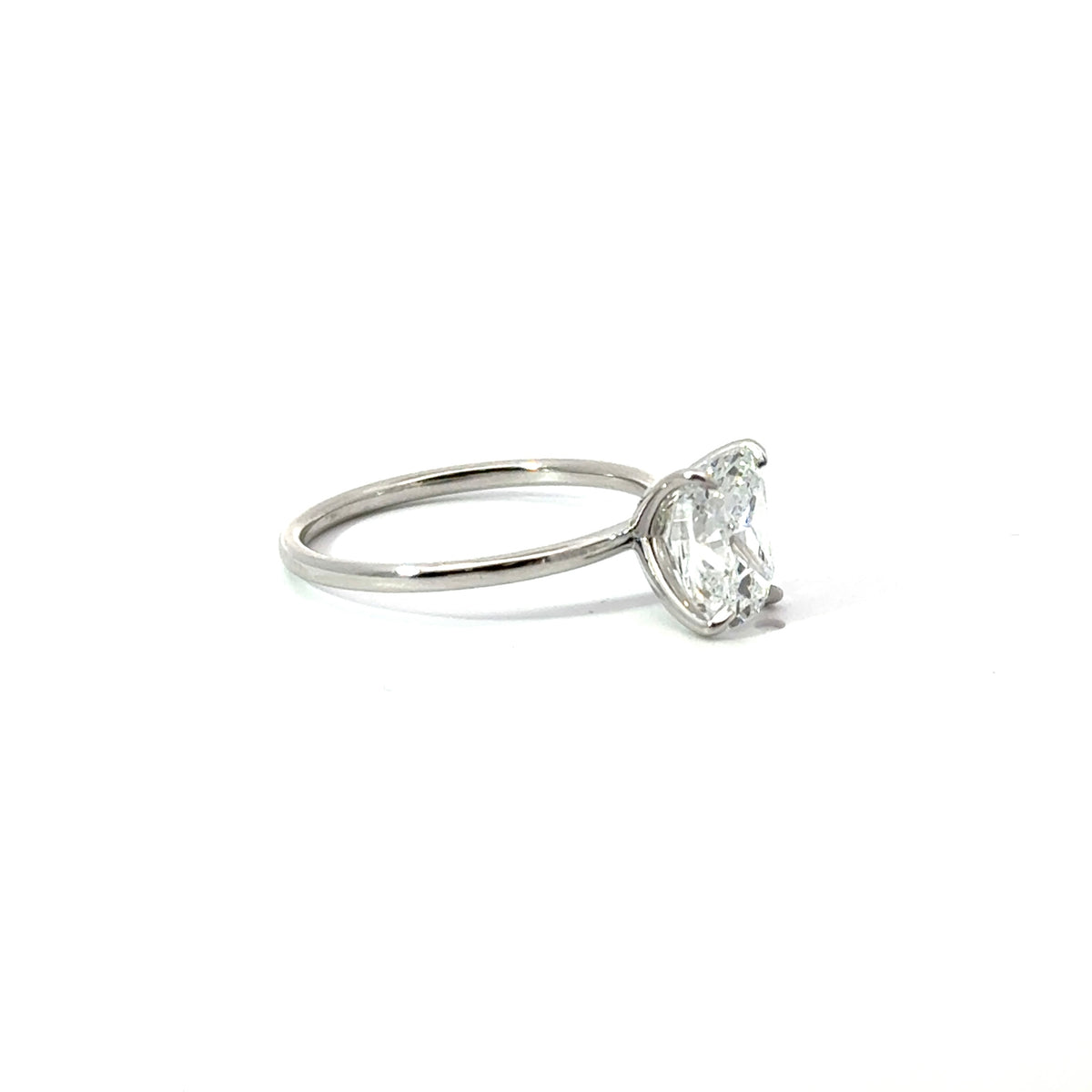 Elongated Cushion Cut Diamond- 4-Prong 1.50MM Tube Shank Design-Choice of 1.00ct / 1.50ct /2.00ct or 2.50ct Centre Diamond