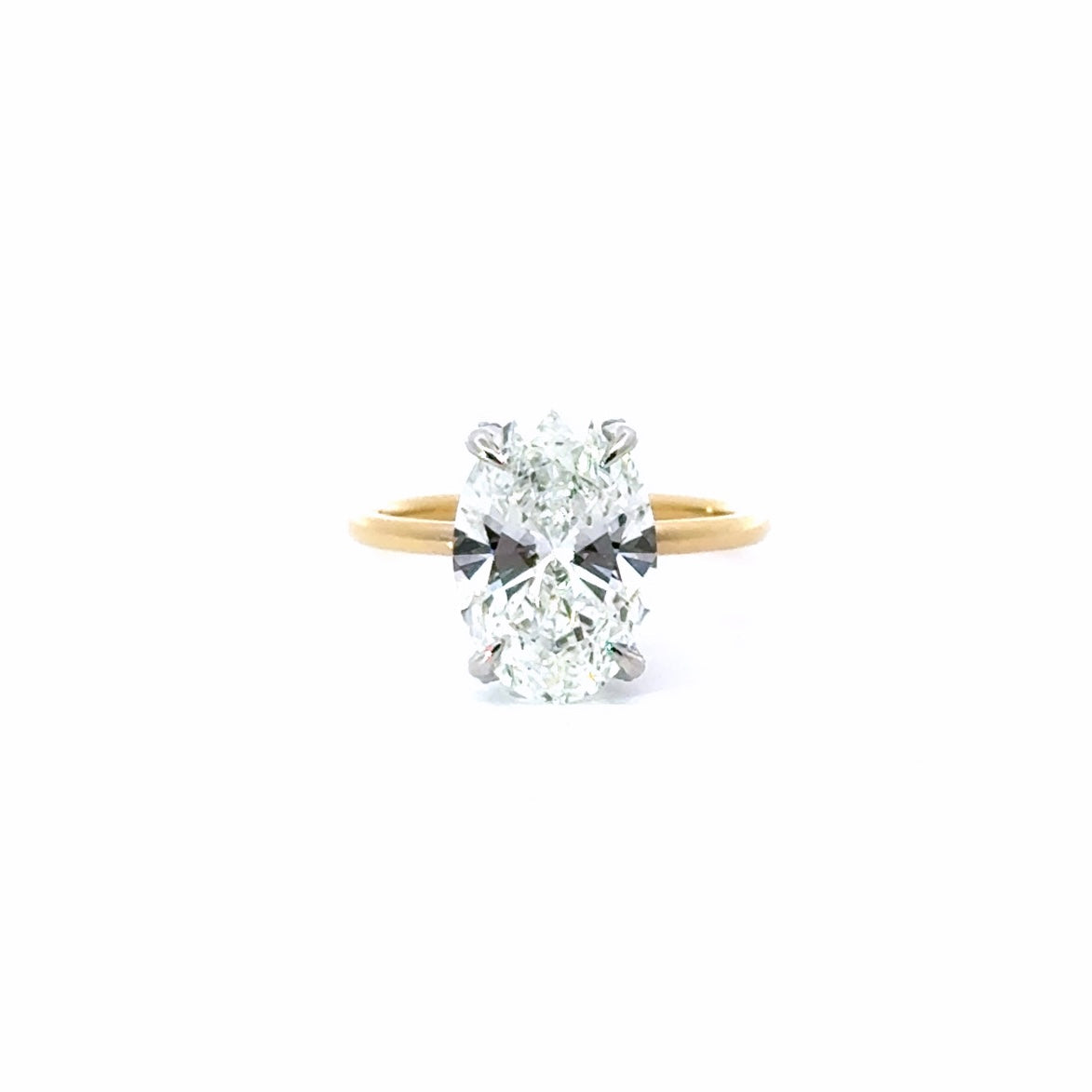 Oval Cut Diamond with Diamonds on Prongs Design- Choice of 1.00ct / 1.50ct / 2.00ct or 2.50ct Centre Diamond