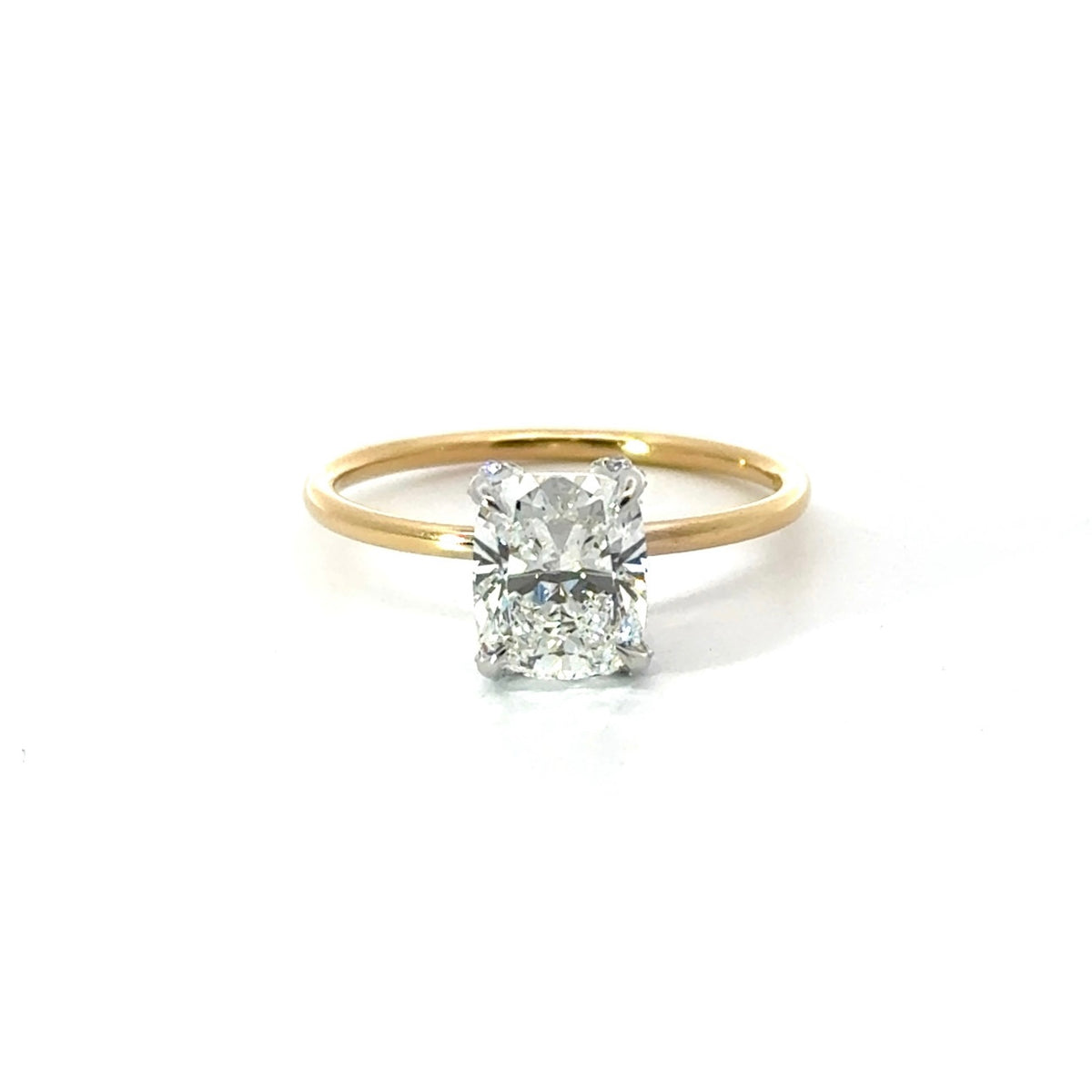 Elongated Cushion Cut Diamond with Diamonds on Prongs Design- Choice of 1.00ct / 1.50ct / 2.00ct or 2.50ct Centre Diamond