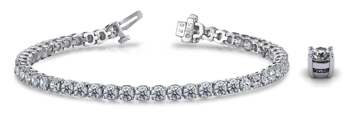 Lab Diamond Timeless Dreams Tennis Bracelets - Choice of White Gold or Yellow Gold- 2.31ct to 4.43ct TW