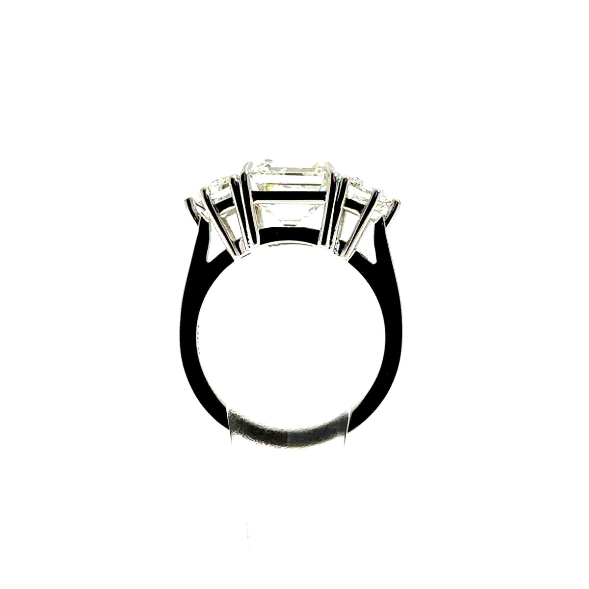 Asscher Cut Lab Diamond with Cadillac Shape Side Diamond - Choice of 3.00ct / 4.00ct / 5.00ct or 5.50ct