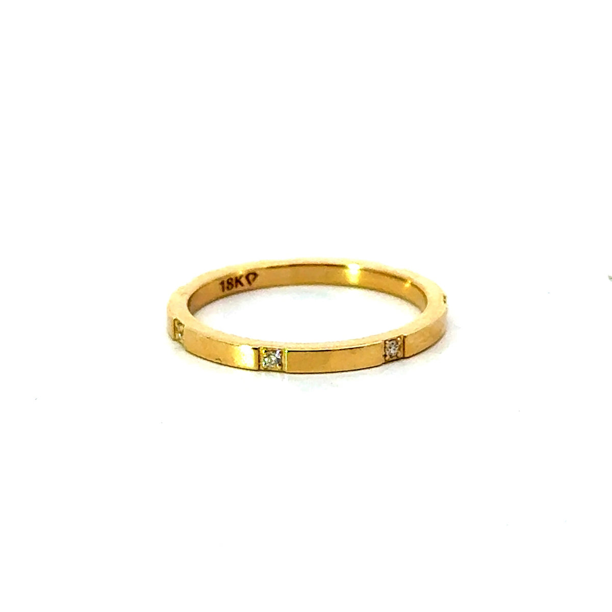 Spaced Out Diamond Cigar Band - Choice of Lab or Natural Diamonds