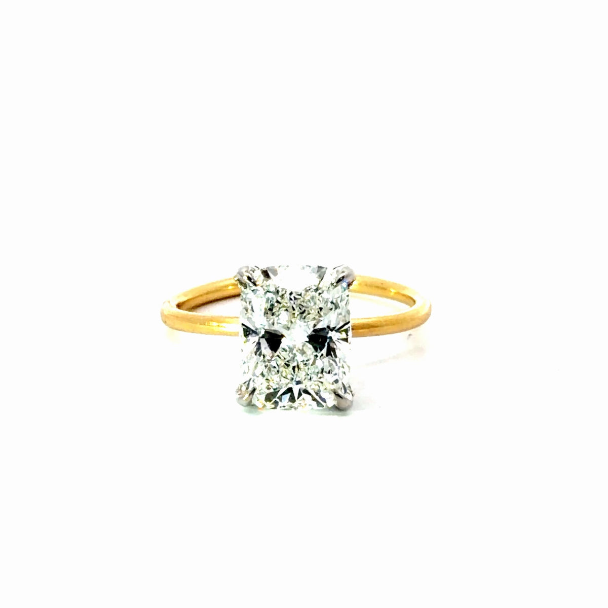 Elongated Cushion Cut Lab Diamond - Diamond Prongs - Available in 2.00ct - 5.00ct