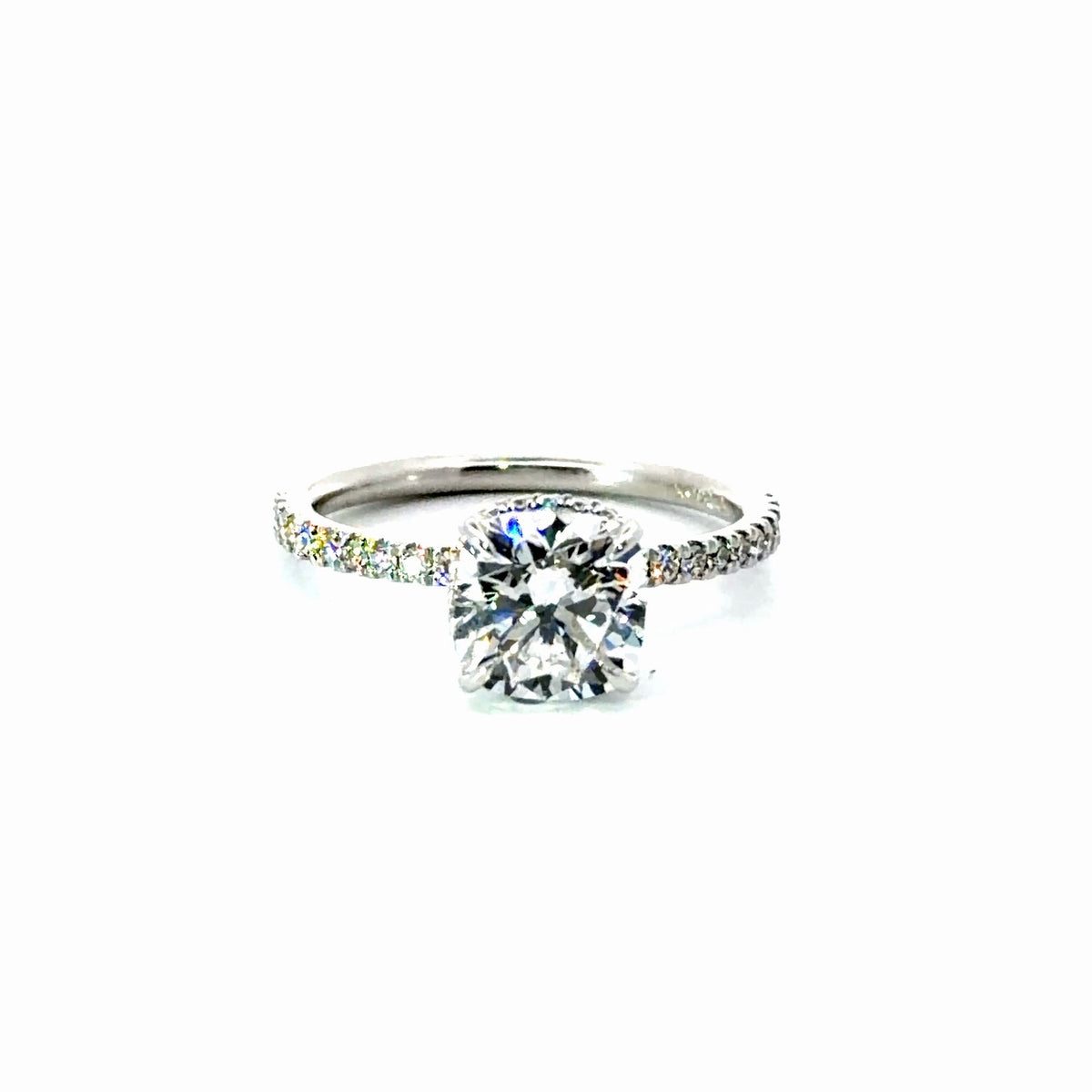 Square Cushion Cut Lab Diamond - Reverse Halo - Available in 2.00ct - 5.00ct