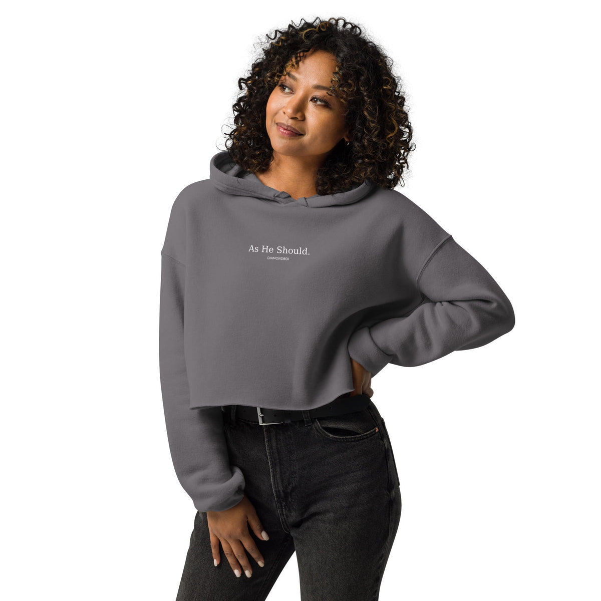 "As He Should" Crop Hoodie – view 17 of 18