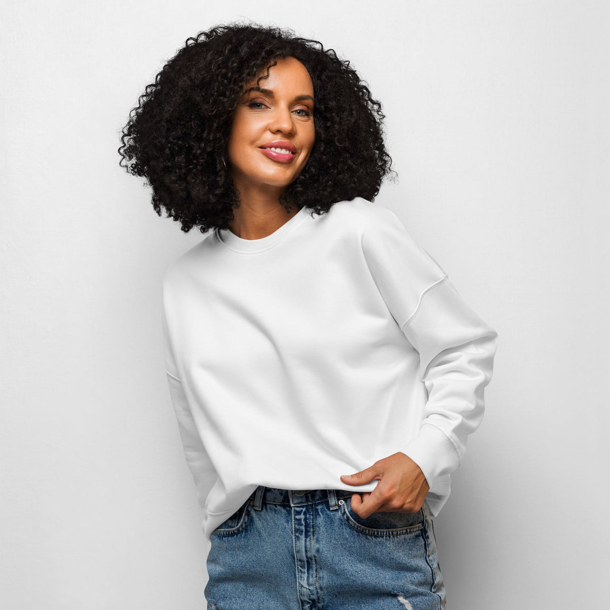"As he Should" Women’s organic crew neck sweatshirt – view 10 of 10