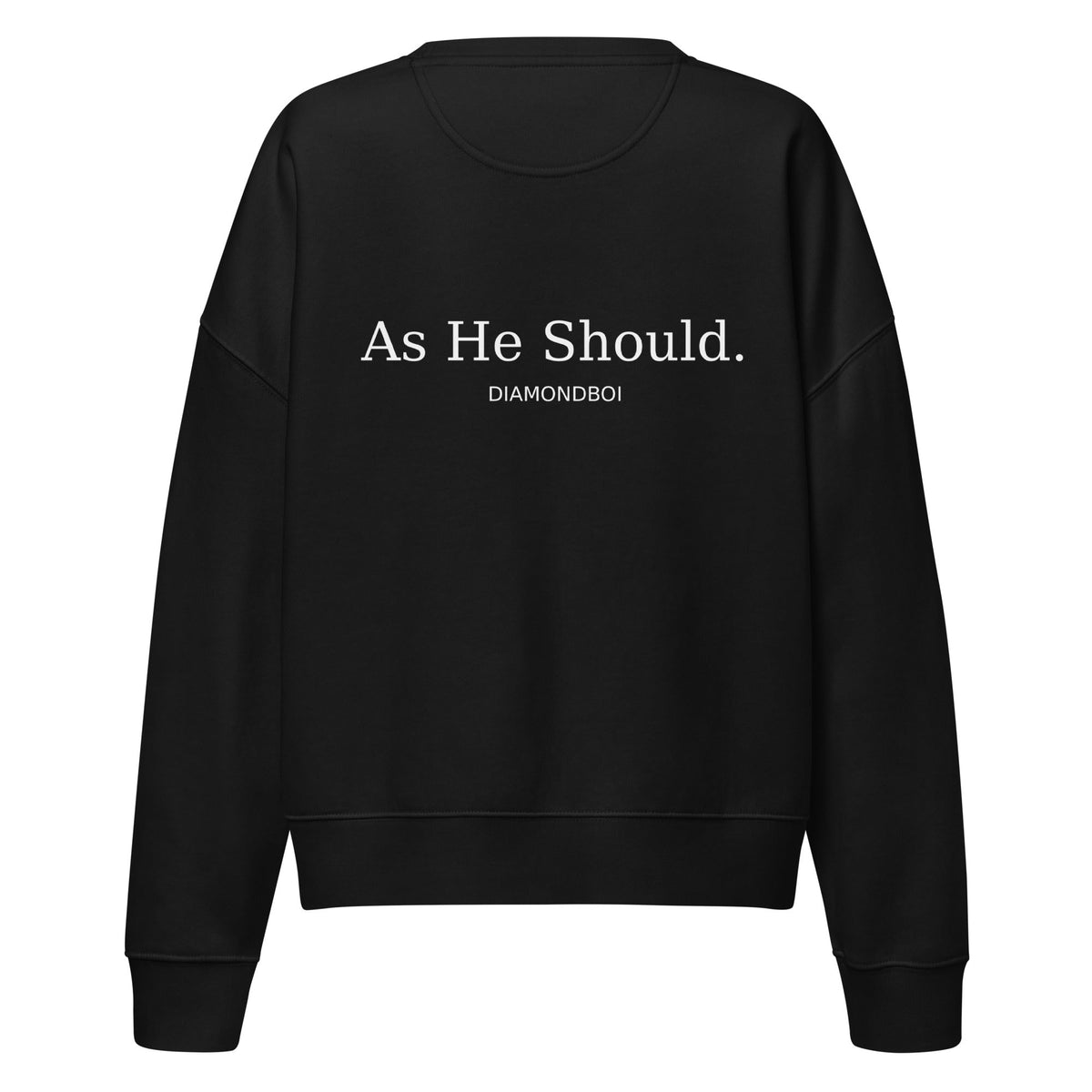 "As He Should" Women’s organic crew neck sweatshirt – view 1 of 4