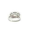 Asscher Cut Lab Diamond with Cadillac Shape Side Diamond - Choice of 3.00ct / 4.00ct / 5.00ct or 5.50ct - Lab