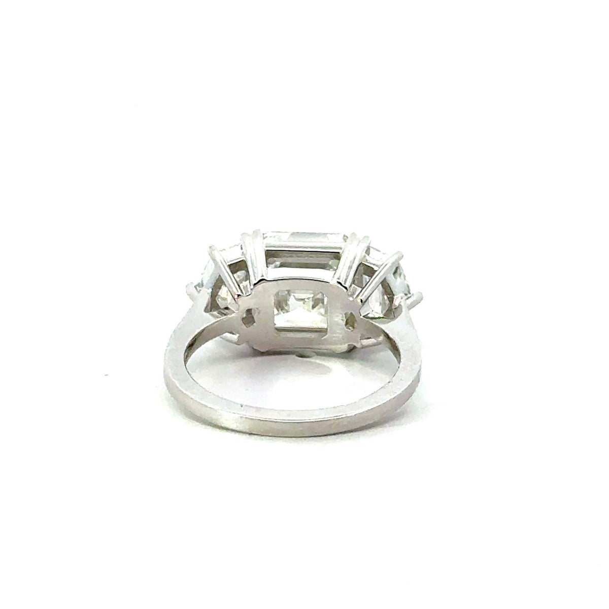 Asscher Cut Lab Diamond with Cadillac Shape Side Diamond - Choice of 3.00ct / 4.00ct / 5.00ct or 5.50ct - Lab