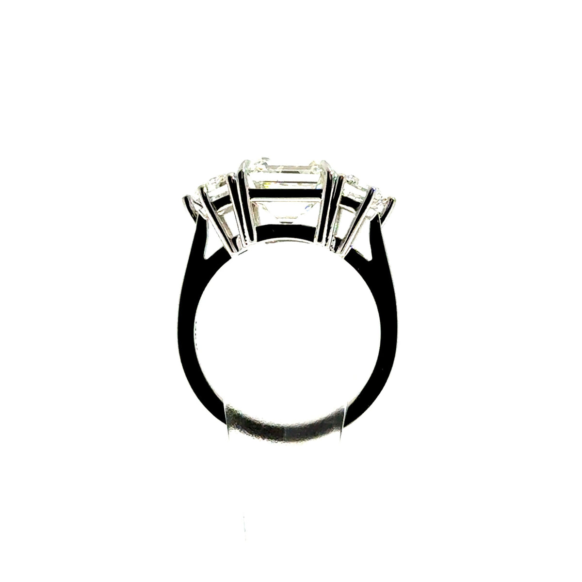 Asscher Cut Lab Diamond with Cadillac Shape Side Diamond - Choice of 3.00ct / 4.00ct / 5.00ct or 5.50ct - Lab