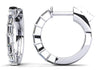 Baguette Cut Huggie Diamond Hoops – view 2 of 3