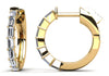 Baguette Cut Huggie Diamond Hoops – view 3 of 3