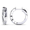 Baguette Cut Huggie Diamond Hoops- Choice of Natural or Lab Diamonds -.42ct Total Weight - Lab or Natural Diamond