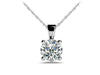 Be Mine Diamond Solitaire Pendant - Choice of Lab or Natural Diamonds -.25ct to 2.00ct - Lab Natural Necklace