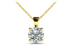 Be Mine Diamond Solitaire Pendant - Choice of Lab or Natural Diamonds -.25ct to 2.00ct - Lab Natural Necklace