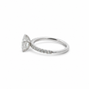 Bezel Emerald Cut Lab Diamond | Italian Pave Shank | 1/2 Eternity | 1.00ct to 7.00ct - Engagement Ring