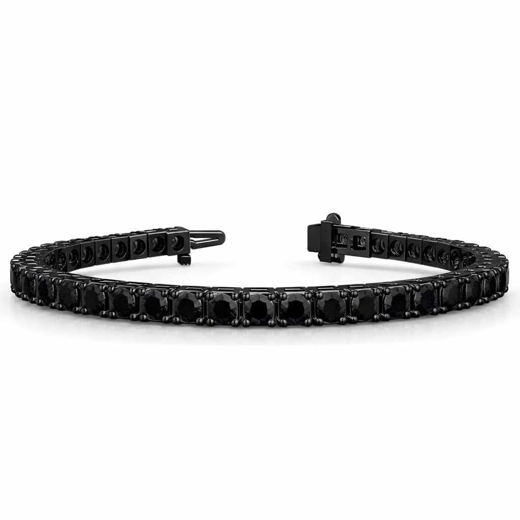 Black Diamond Tennis Bracelets - Available in 1.00ct - 6.00ct - Lab Diamond Tennis Bracelets