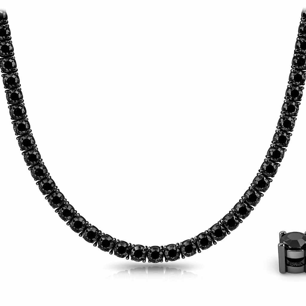 Black Diamond Tennis Necklace – view 1 of 2