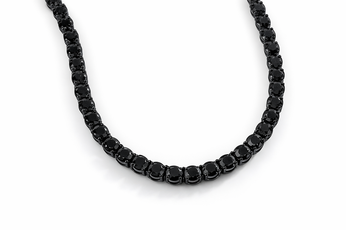 Black Diamond Tennis Necklace – view 2 of 2