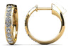 Brilliant Cut Huggie Diamond Hoops – view 2 of 3