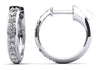 Brilliant Cut Huggie Diamond Hoops - Choice of Yellow or White Gold -.45ct TW - Lab or Natural Diamond Earrings