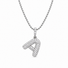 Bubble Initial Diamond Pendant – view 2 of 2