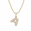 Bubble Initial Diamond Pendant – view 1 of 2