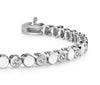Classic Circle and Diamond Alternating Tennis Bracelet – view 2 of 4